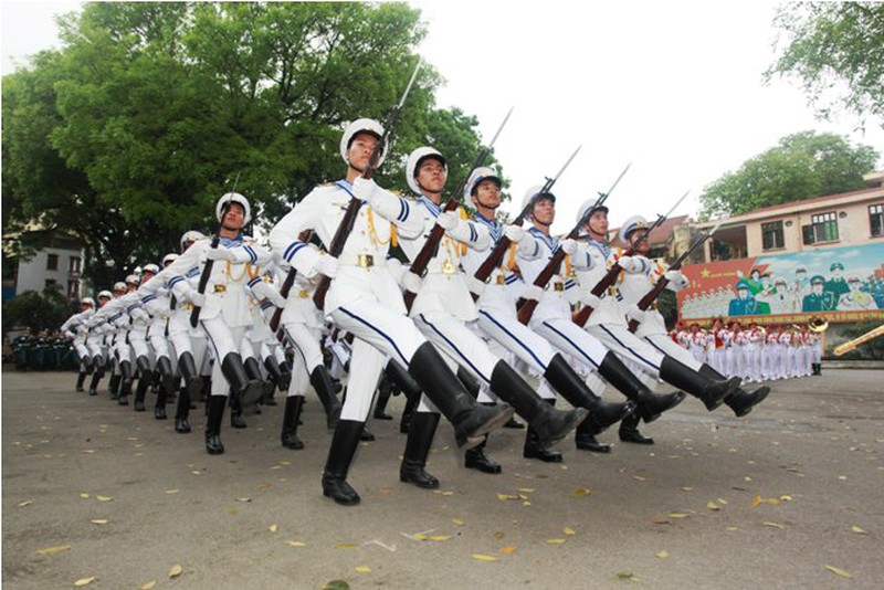 Xem Đoàn Nghi lễ quân đội tổng duyệt chương trình Điện Biên Phủ - ảnh 6