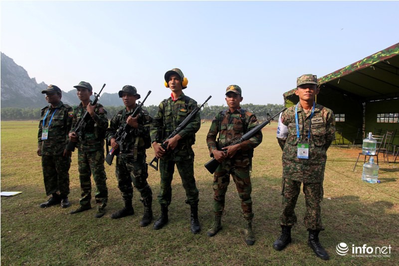 Hình ảnh luyện bắn đầu tiên của xạ thủ Asean tại Miếu Môn - ảnh 4