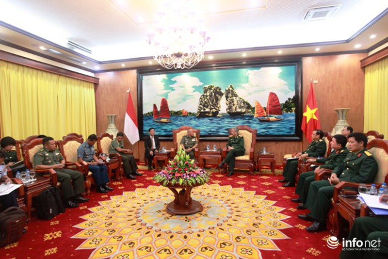 Tướng nghiên cứu chiến lược Indonesia thăm Bộ Quốc phòng Việt Nam - ảnh 3