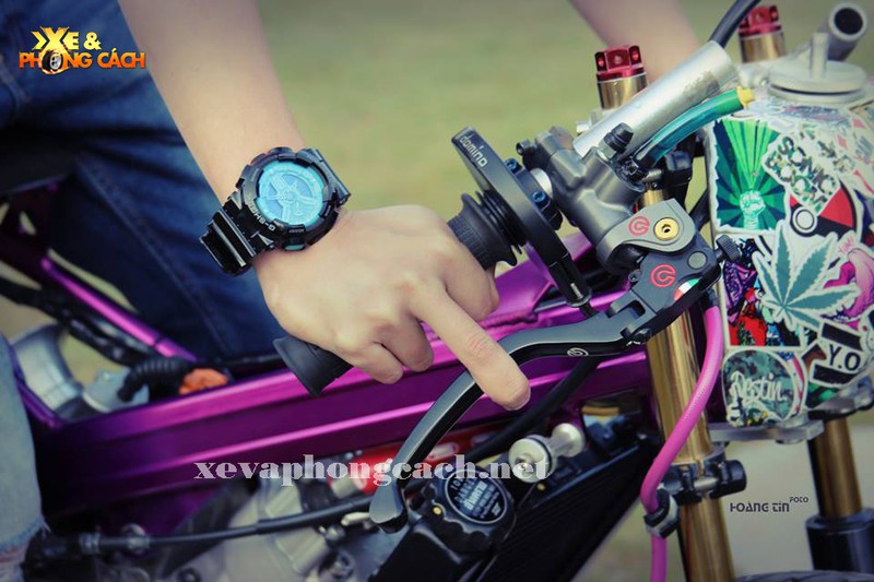 Xe máy Yamaha Z125 độ Drag tím 350 triệu tại Lâm Đồng - ảnh 2