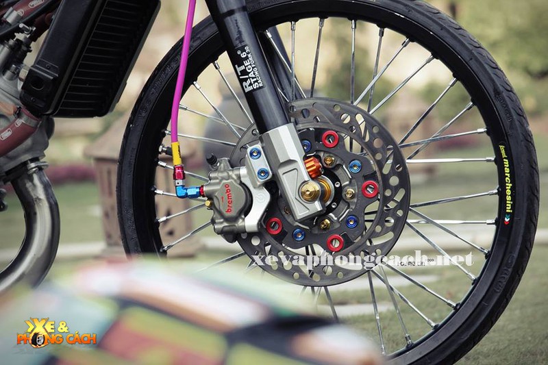 Xe máy Yamaha Z125 độ Drag tím 350 triệu tại Lâm Đồng - ảnh 3