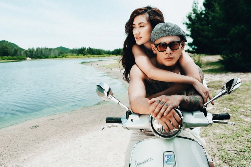Pông Chuẩn và bộ ảnh đầy lãng mạn bên xe Vespa - ảnh 1