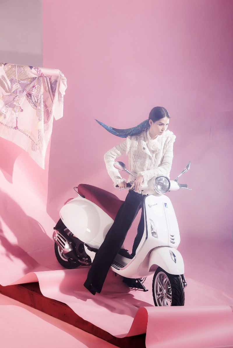 Ấn tượng bộ ảnh của Lâm Thúy Nhàn với xe Vespa - ảnh 3