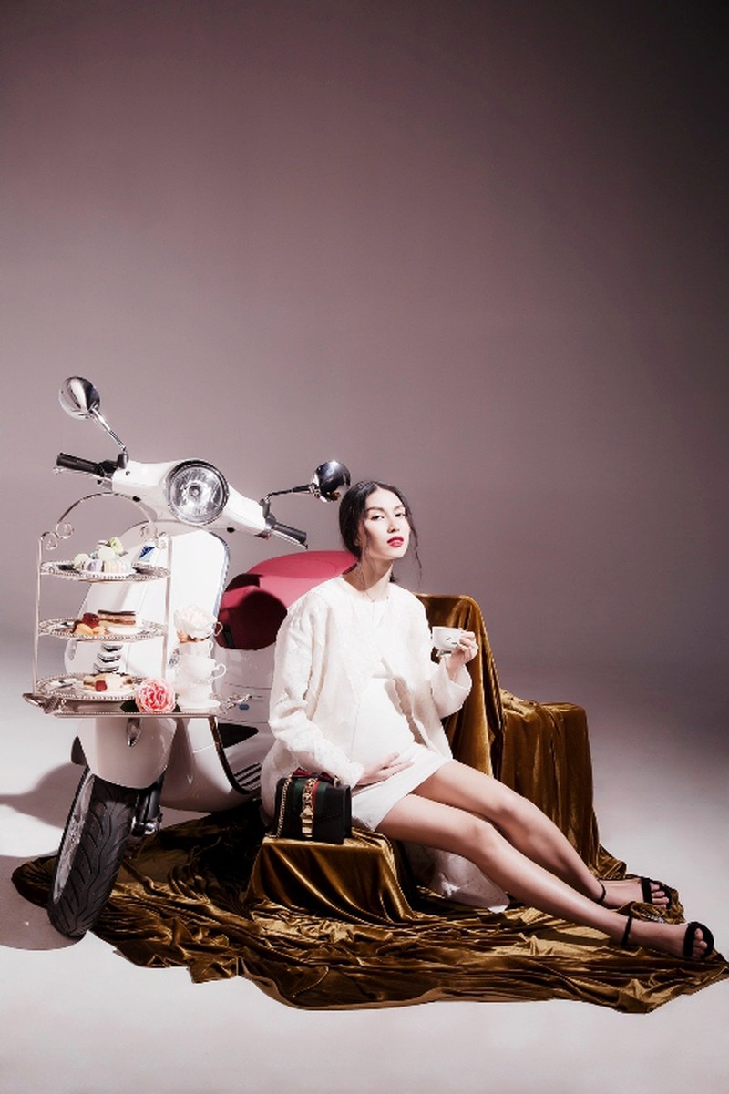 Ấn tượng bộ ảnh của Lâm Thúy Nhàn với xe Vespa - ảnh 8