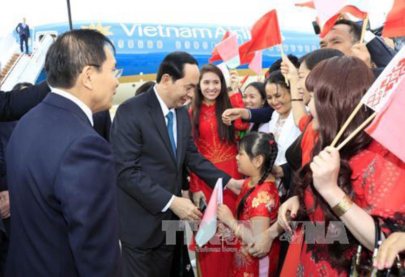 Hình ảnh: Chủ tịch nước Trần Đại Quang thăm chính thức Belarus - ảnh 6