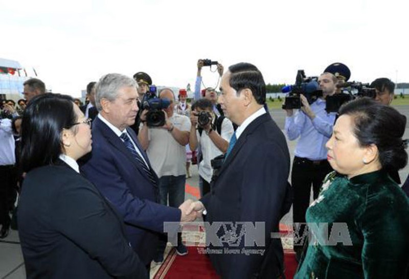 Hình ảnh: Chủ tịch nước Trần Đại Quang thăm chính thức Belarus - ảnh 3