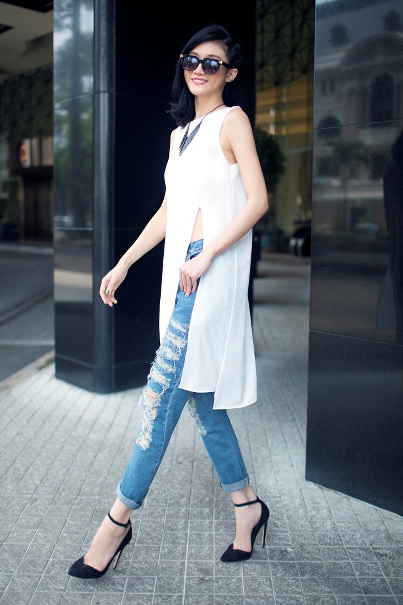 Kha Mỹ Vân rạng rỡ trong nắng hè - ảnh 4