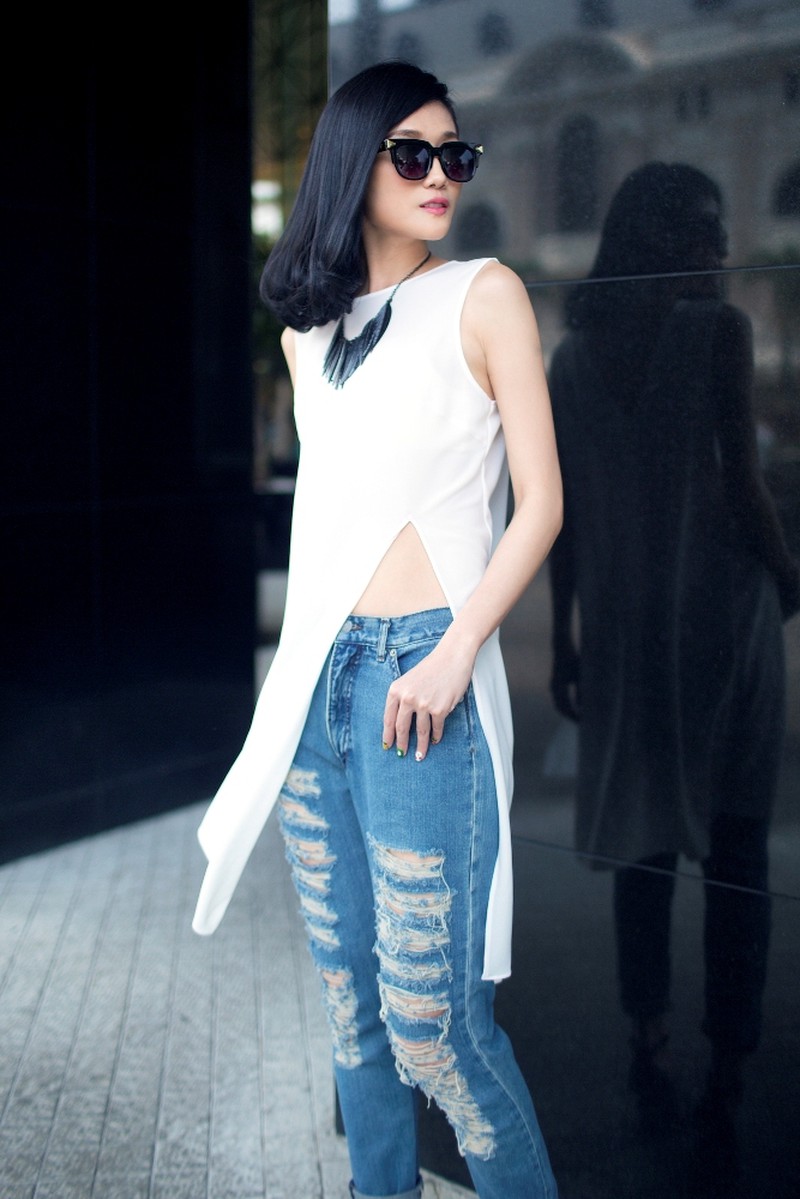 Kha Mỹ Vân rạng rỡ trong nắng hè - ảnh 5