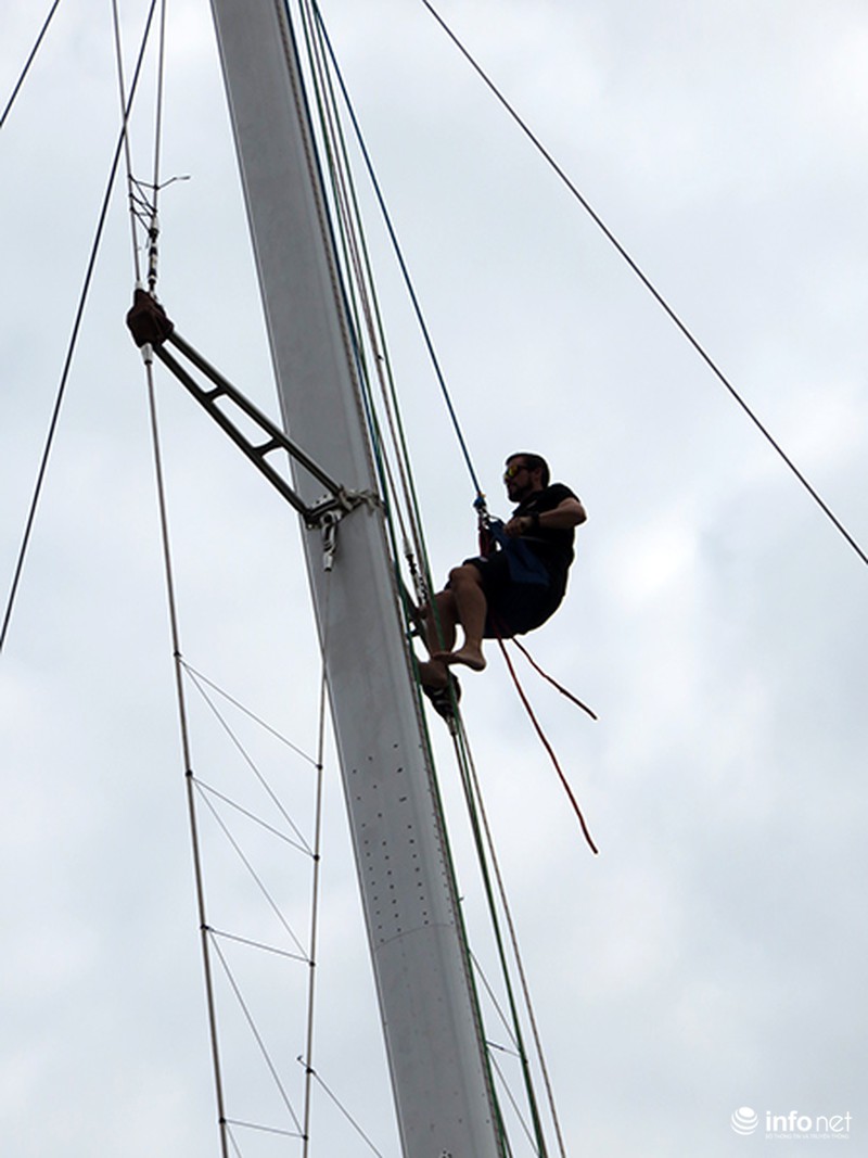 Thủy thủ Clipper làm “người nhện” trên các cột thuyền buồm - ảnh 3