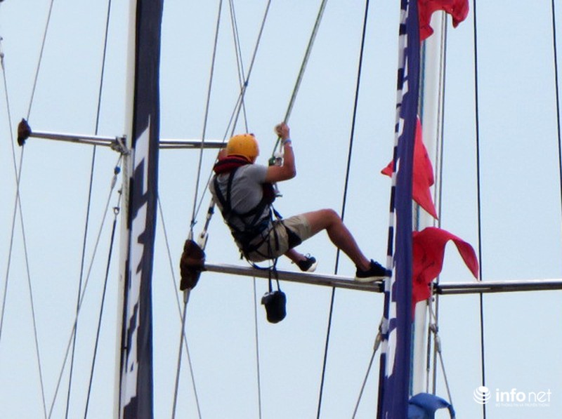 Thủy thủ Clipper làm “người nhện” trên các cột thuyền buồm - ảnh 8