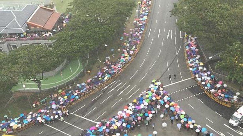 Người Singapore dầm mưa, đưa tang cựu Thủ tướng Lý Quang Diệu - ảnh 9
