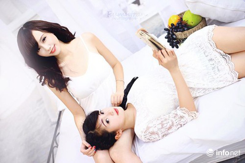 Bộ ảnh “song sinh” ấn tượng của hot girl Ngoại thương - ảnh 4