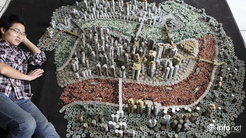 Tạo ra thành phố từ 50.000 đồng xu - ảnh 1