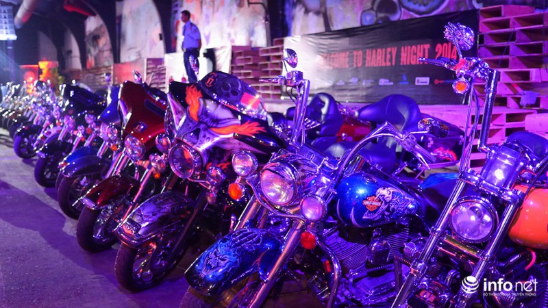 Hàng chục siêu mô-tô Harley Davidson rầm rập