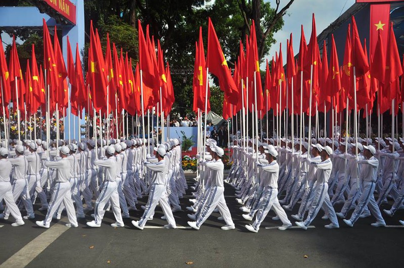 Toàn cảnh lễ Diễu binh chào mừng 40 năm Thống nhất đất nước (30/4/2015) - ảnh 56