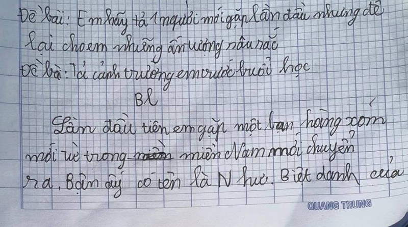 Sốc bài văn học sinh ví bạn như chó dại,