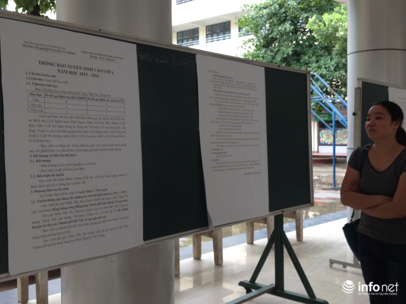 Xét tuyển vào lớp 6: Phụ huynh, nhà trường