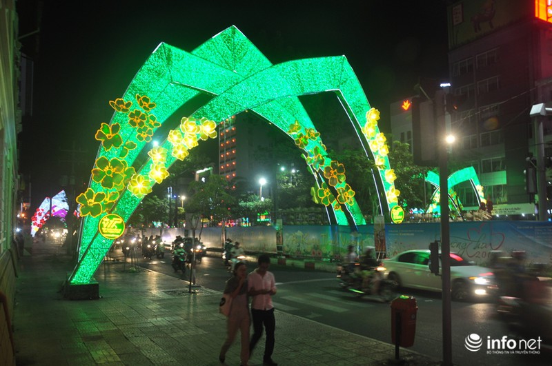 Đường phố Sài Gòn rực rỡ trước thềm năm mới - ảnh 11