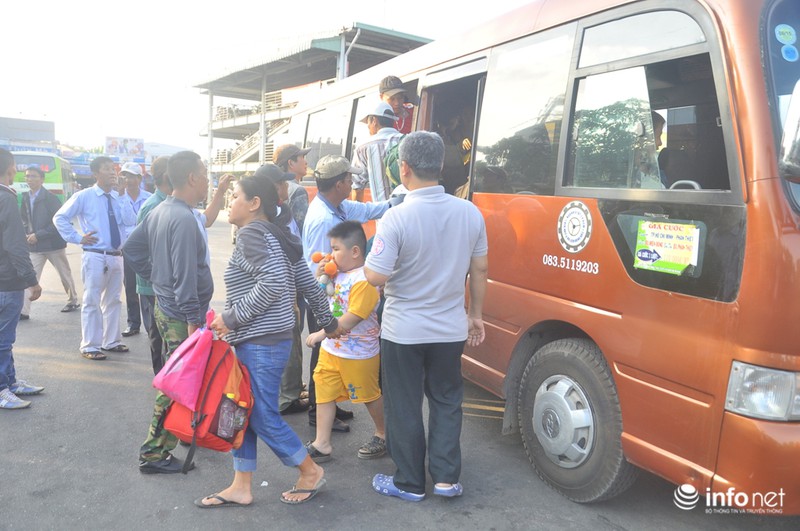 Hàng ngàn người đổ về TP.HCM sau Tết - ảnh 8