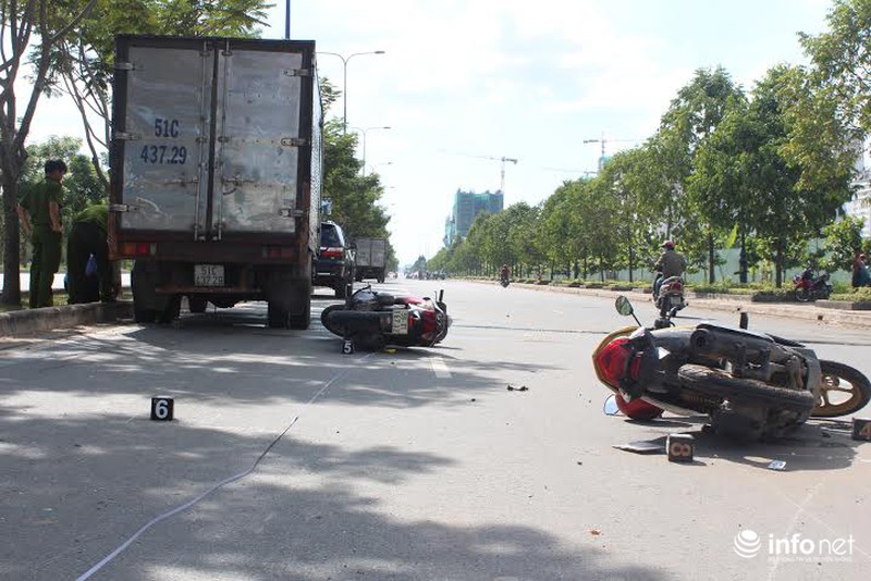 TP.HCM: Một ngày xảy ra 3 vụ tai nạn nghiêm trọng, 8 xe đâm nhau liên hoàn - ảnh 1