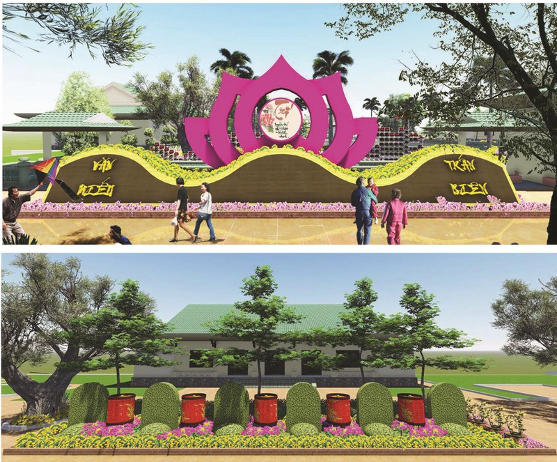 Đường hoa Trấn Biên phối cảnh dự án Cảng hàng không quốc tế Long Thành - ảnh 5