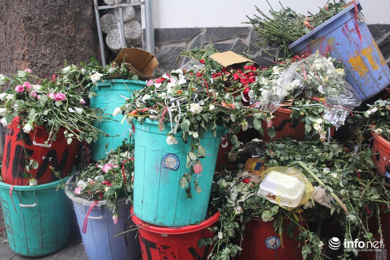 Hậu 8/3, hàng tấn hoa hồng thành rác ở chợ hoa lớn nhất Sài Gòn - ảnh 6