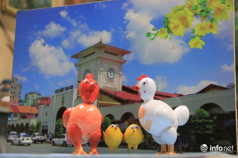 Gặp kỷ lục gia làm 70 con gà bằng vỏ trứng chào đón xuân Đinh Dậu 2017 - ảnh 6