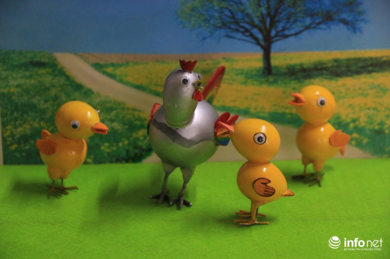 Gặp kỷ lục gia làm 70 con gà bằng vỏ trứng chào đón xuân Đinh Dậu 2017 - ảnh 4