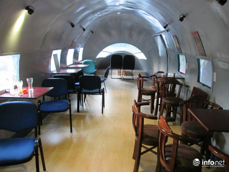 Quán cà phê máy bay độc nhất Hà Nội - ảnh 4