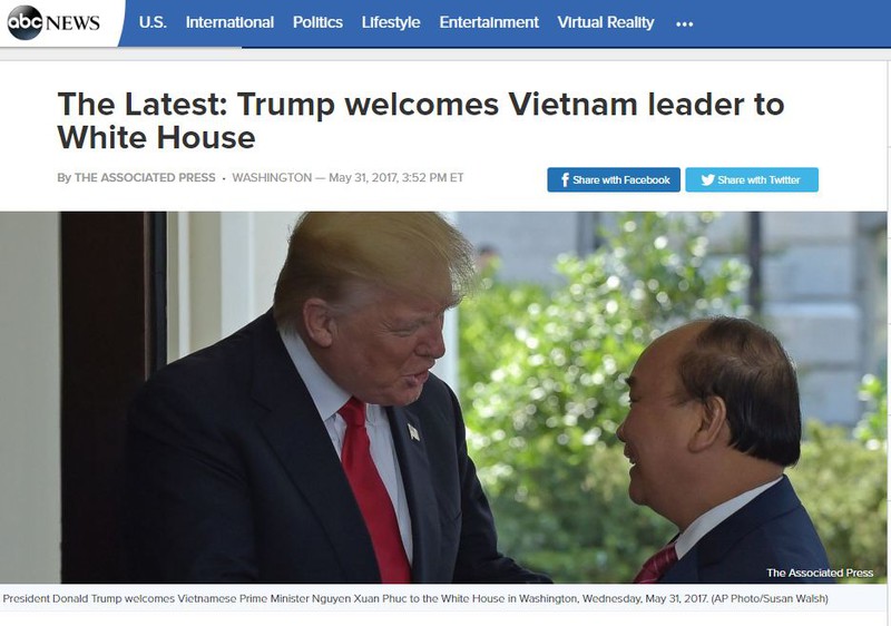 Truyền thông quốc tế: Ông Donald Trump nhiệt tình chào đón Thủ tướng Việt Nam - ảnh 2