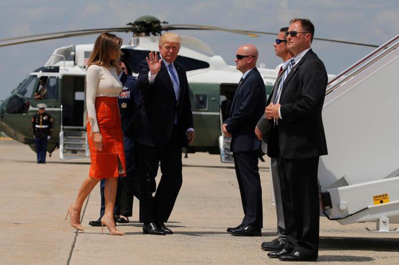 Hình ảnh ấn tượng trong chuyến công du nước ngoài đầu tiên của TT Donald Trump - ảnh 10