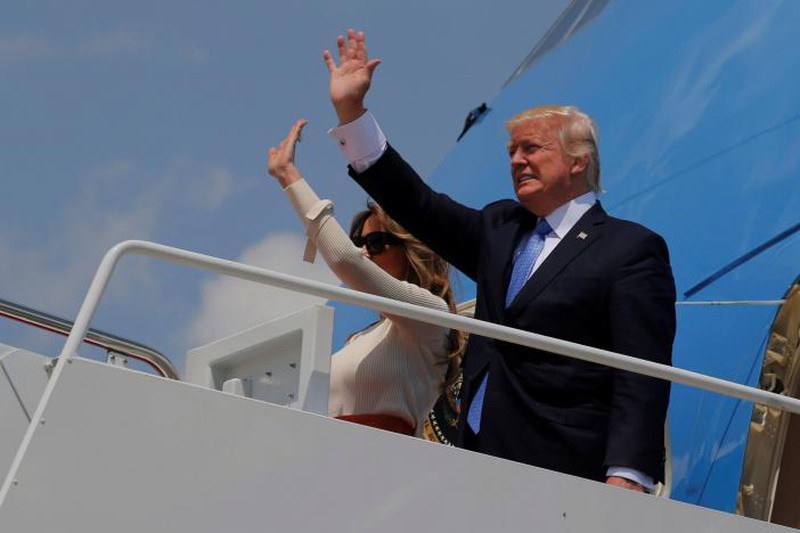 Hình ảnh ấn tượng trong chuyến công du nước ngoài đầu tiên của TT Donald Trump - ảnh 9