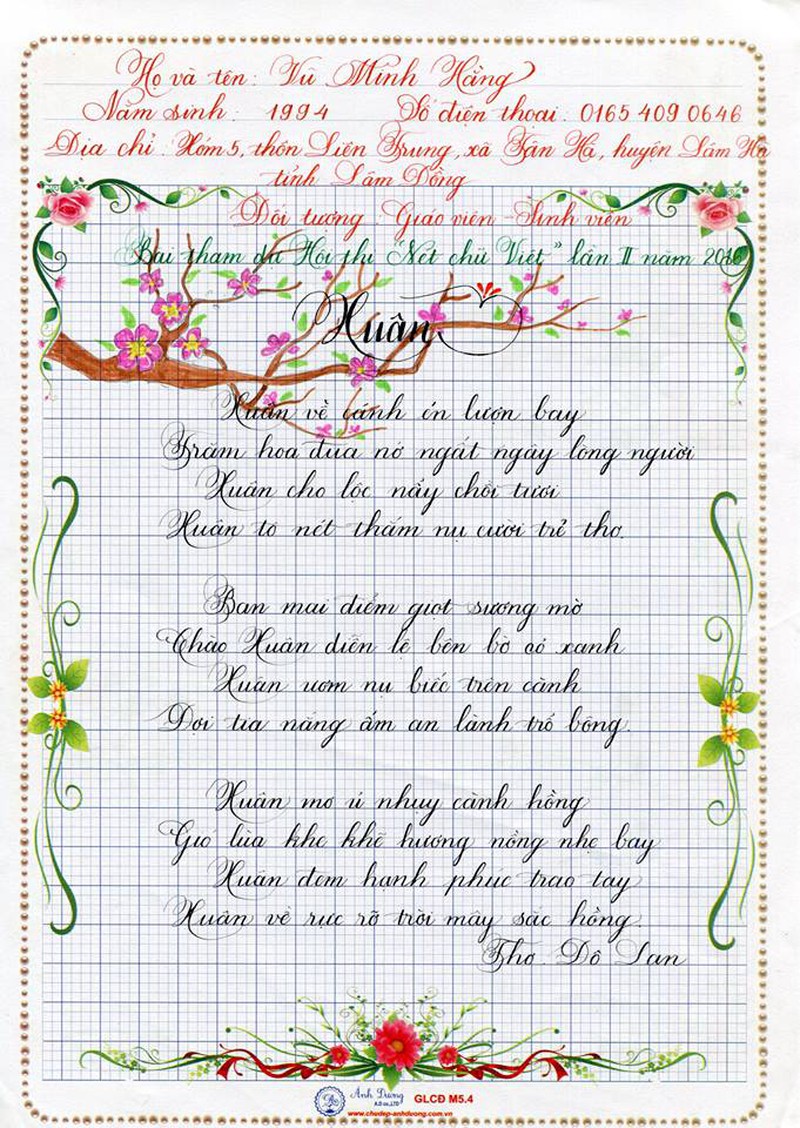 Bộ sưu tập bài thi viết chữ đẹp khiến cư dân mạng thán phục - ảnh 14