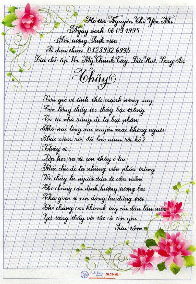 Bộ sưu tập bài thi viết chữ đẹp khiến cư dân mạng thán phục - ảnh 15