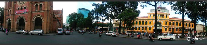 Màu sơn mới của Bưu điện TP.HCM chỉ lạ do chưa