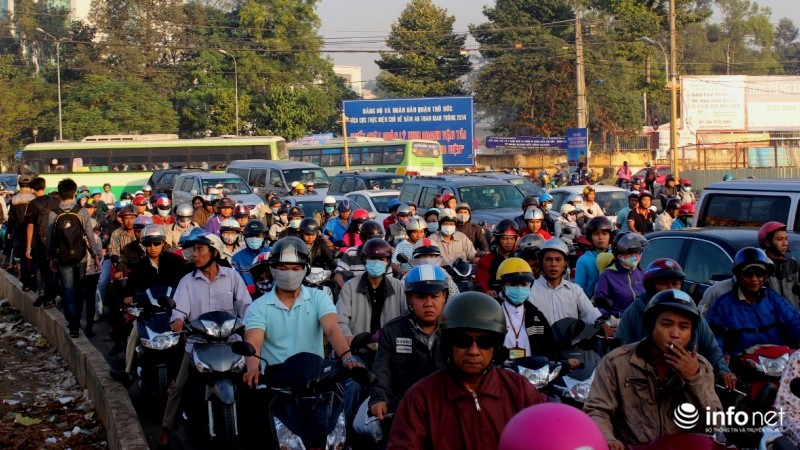 Ảnh: Cảnh kẹt xe