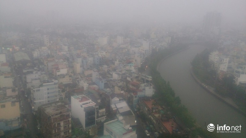 TP.HCM tiếp tục mưa lớn, trời sập tối lúc 15h khiến người đi đường phải bật đèn - ảnh 4