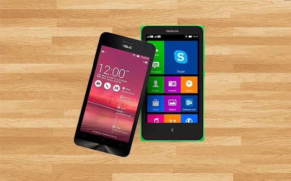 Zenfone 5 và Nokia XL có thể sẽ là đại diện cho một thế hệ smartphone giá rẻ mới. Ảnh: Mai Nguyên.