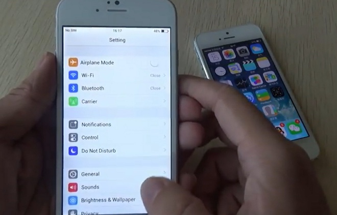 Cận cảnh iPhone 6 đầu tiên nhái từ trong ra ngoài