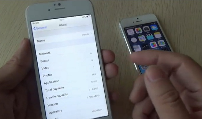 Cận cảnh iPhone 6 đầu tiên nhái từ trong ra ngoài