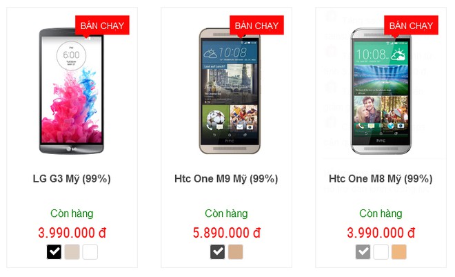 Điện thoại qua sử dụng tràn ngập thị trường dịp cuối năm