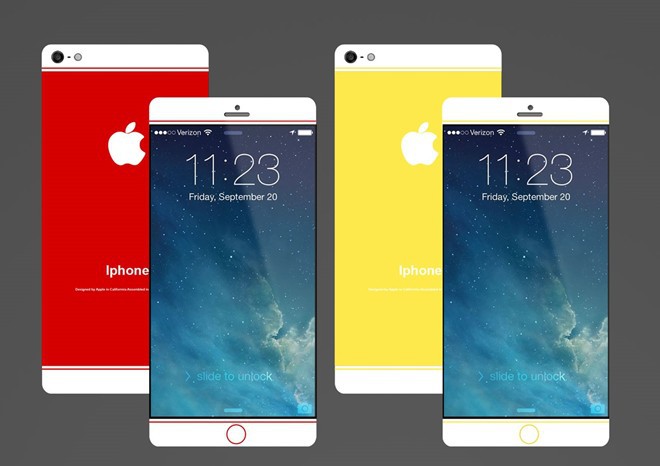 Theo mẫu thiết kế này thì iPhone 6 sẽ có nhiều màu hơn để người dùng lựa chọn.