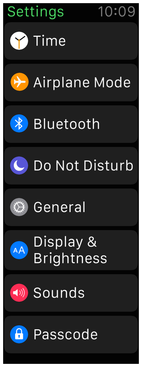 Màn hình của Apple Watch.