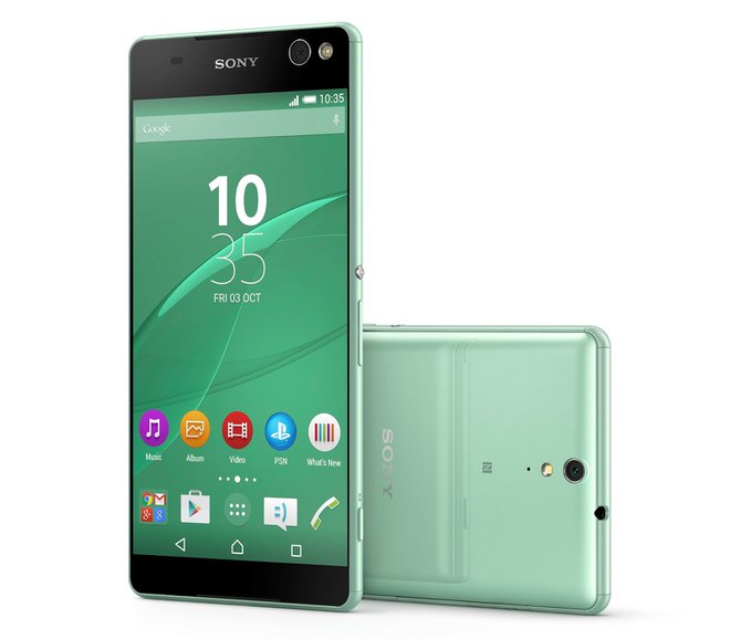 Sony Xperia C5 Ultra: Được mệnh danh là smartphone tự sướng tốt nhất. Xperia C5 Ultra có màn hình 6 inch, tuy nhiên viền màn hình mỏng khiến thiết bị không lớn hơn nhiều so với thiết bị màn hình 5,5 khác. Model dùng chip MediaTek 64-bit 8 nhân tốc độ 1,7 GHz, RAM 2 GB, dung lượng lưu trữ 16 GB và pin 2.930 mAh.