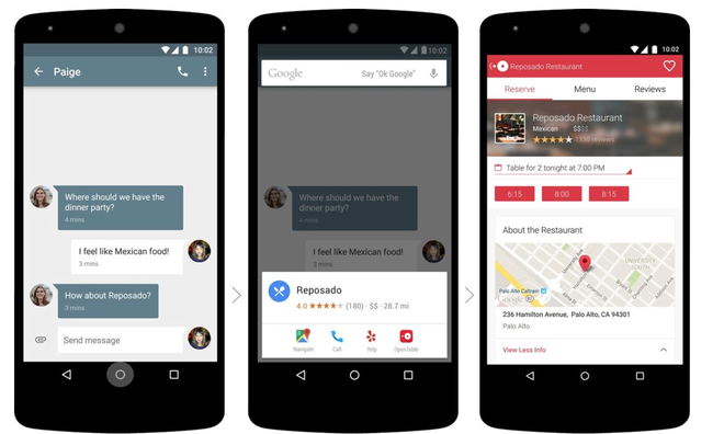 Trợ lý ảo của Google xuất hiện trên các tap.