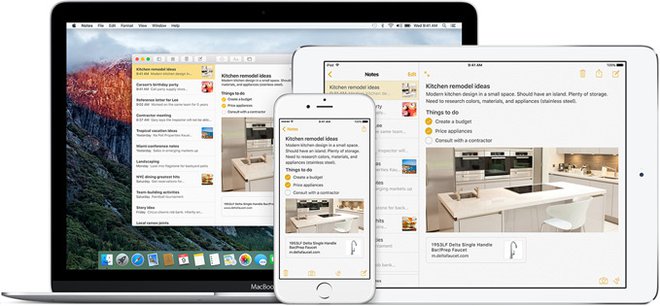 Notes thêm nhiều lựa chọn về cách ghi chú. Ảnh: Apple.