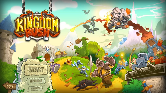 Kingdom Rush là một trong những game thủ thành cổ điển xếp hàng top trên App Store. Người chơi sẽ nhận nhiệm vụ tại các bản đồ, xây dựng quân đội và vũ khí để bảo vệ thành trì khỏi các binh đoàn. Bản đồ được sắp xếp theo thứ tự khó dần, sau mỗi nhiệm vụ người chơi sẽ nhận được số sao nhất định để năng cấp trang thiết bị và quân đôi. Game hiện tại có ba phiên bản trên kho ứng dụng: Kingdom Rush, Kingdom Rush Frontiers và Kingdom Rush Origins.