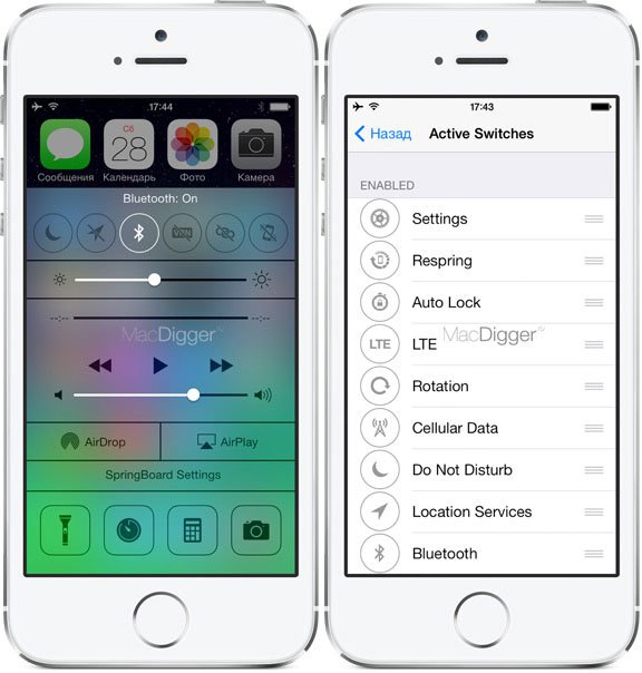 FlipControlCenter cho phép người dùng tùy chỉnh Trung tâm Điều khiển, bạn có thể thêm vào đây những công tác cần thiết như Dữ liệu mạng, Cài đặt vị trí để bật tắt. Không cần quá nhiều thao tác trong Cài đặt.