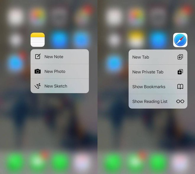 Nếu bạn đang sử dụng iPhone 6 trở về trước và muốn thử trải nghiệm 3D Touch trên iPhone 6S hãy cài Forcy. Tweak cho phép người dùng kích hoạt tính năng 3D Touch, chỉ cần chạm vào biểu tượng icon của ứng dụng sẽ hiện ra một menu tắt cho phép thực hiện các tác vụ nhanh chóng.
