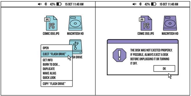 Không phải ai cũng đủ kiên nhẫn để chỉnh chế độ an toàn trước khi rút USB khỏi máy tính